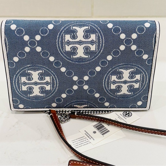 Like New Tory Burch
T Monogram Denim Wallet Crossbody - Picture 6 of 16